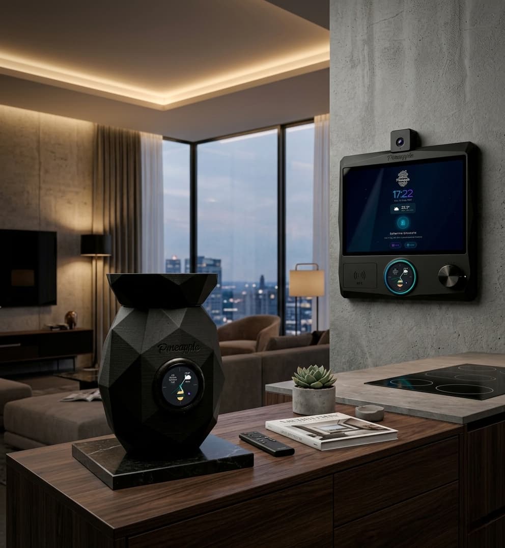 Casa smart con Pineapple Home – versione scura